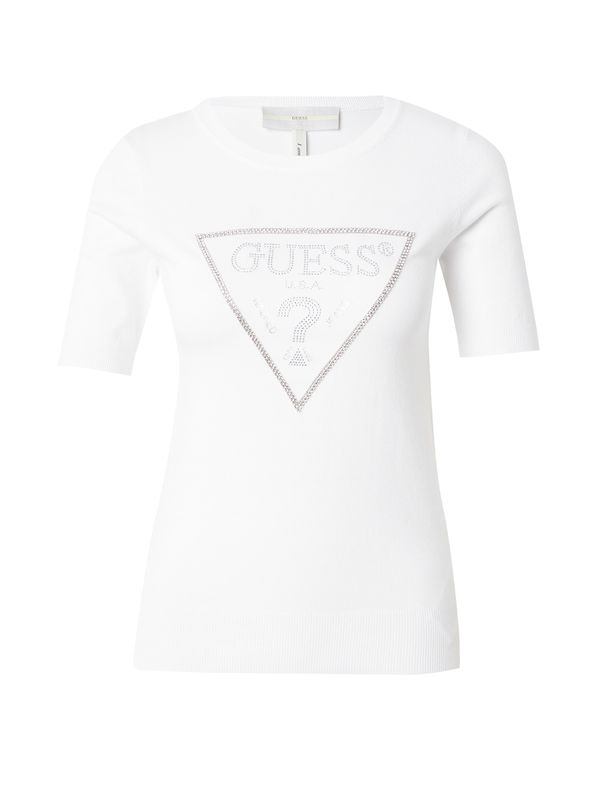 GUESS GUESS Pulover 'KAYLA'  srebrna / bela