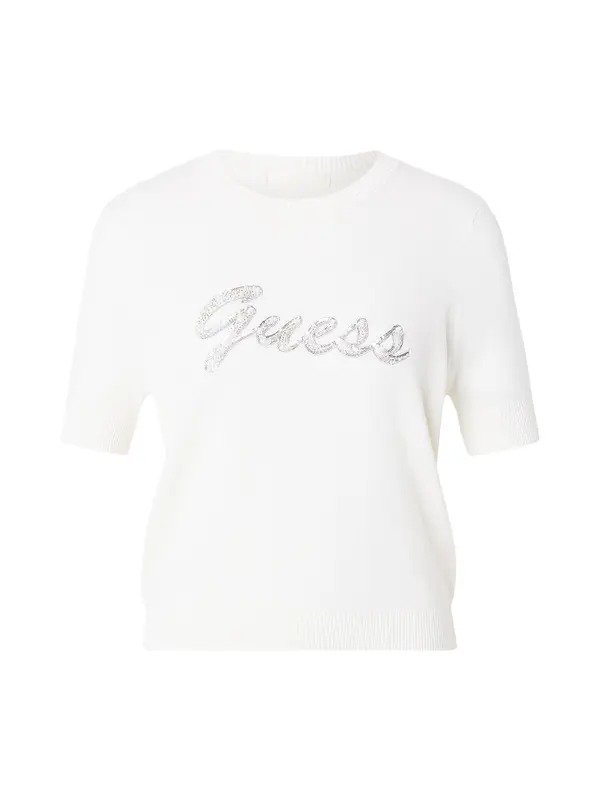 GUESS GUESS Pulover 'MARGARET'  kremna / srebrna