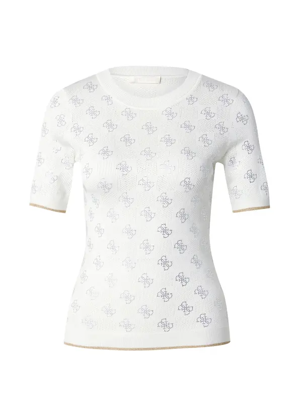 GUESS GUESS Pulover 'Rosie'  srebrna / bela