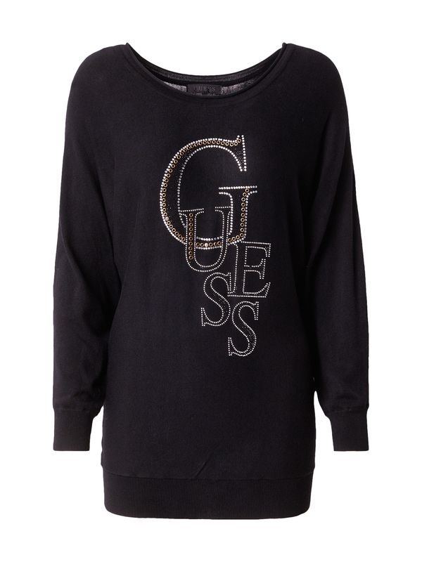 GUESS GUESS Pulover 'SELENA'  črna / biserno bela