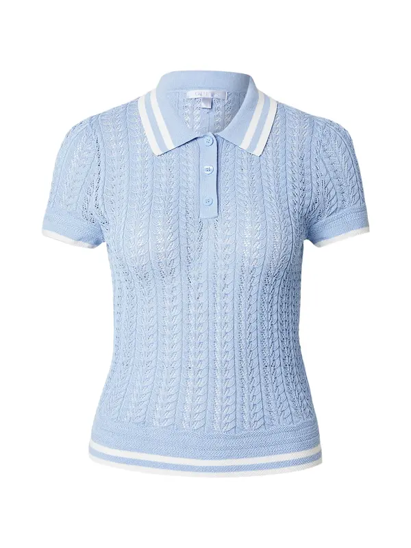 GUESS GUESS Pulover 'VIENNA'  svetlo modra / naravno bela