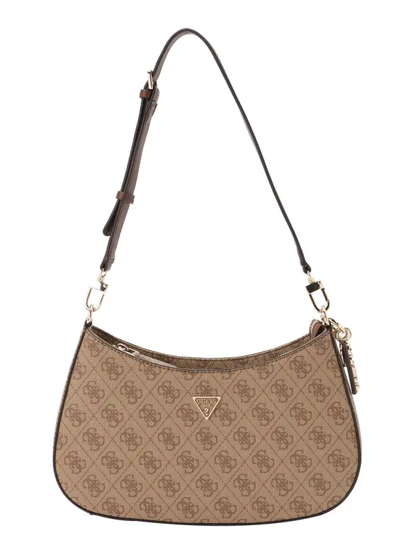 GUESS GUESS Ročna torbica 'NOELLE II TOP ZIP SHOULDER BAG'  rjava / svetlo rjava