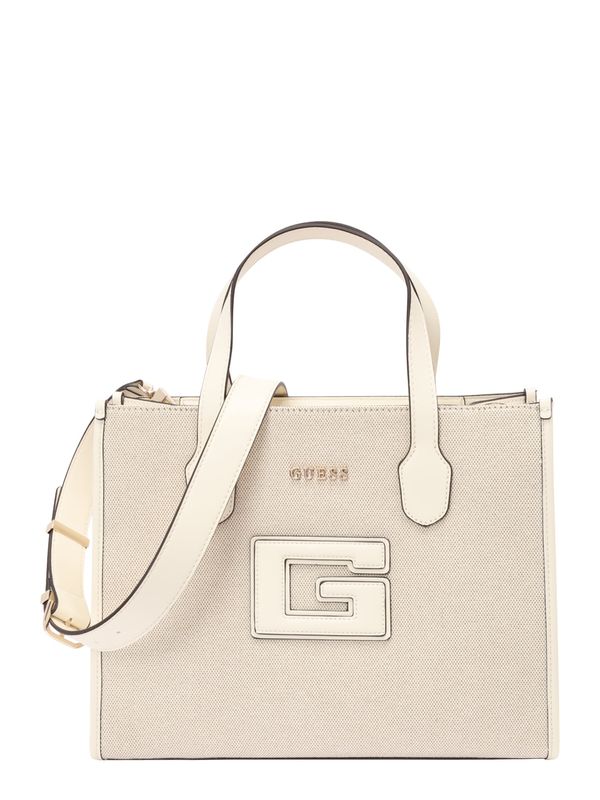 GUESS GUESS Ročna torbica 'STATUS'  naravno bela