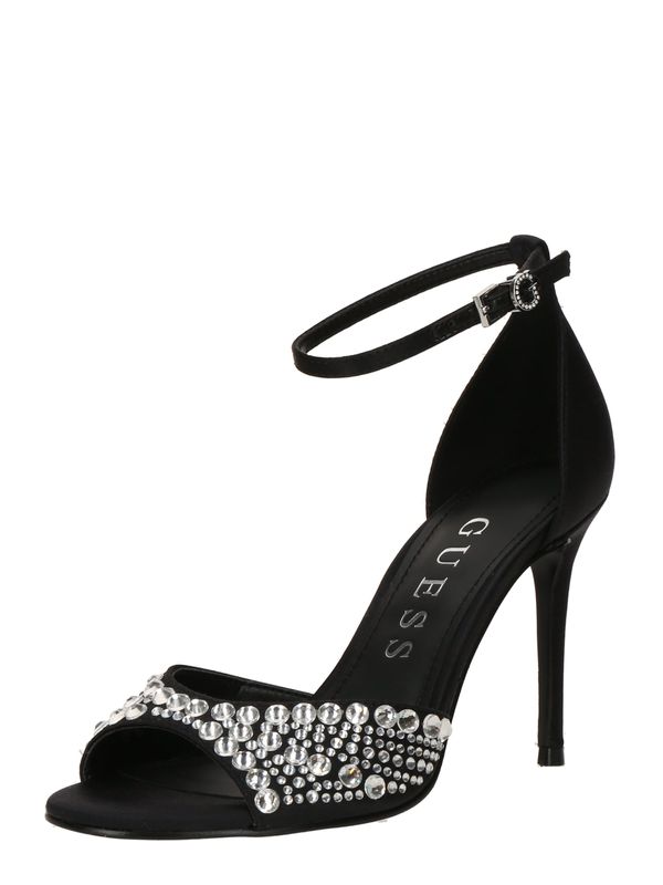 GUESS GUESS Sandali s paščki 'Kable'  črna / transparentna