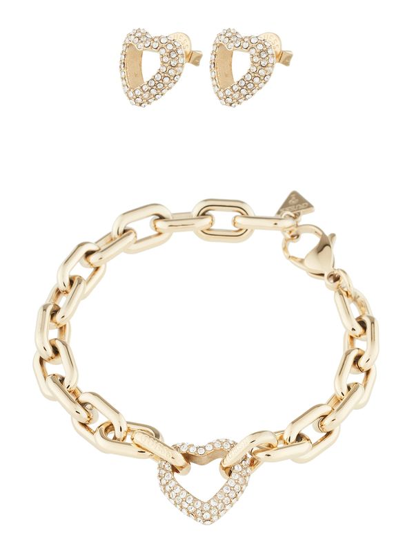 GUESS GUESS Set nakita  zlata / transparentna