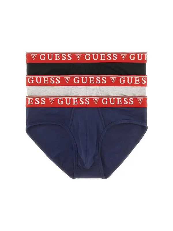 GUESS GUESS Spodnje hlačke 'BRIAN HERO'  temno modra / pegasto siva / rdeča / črna