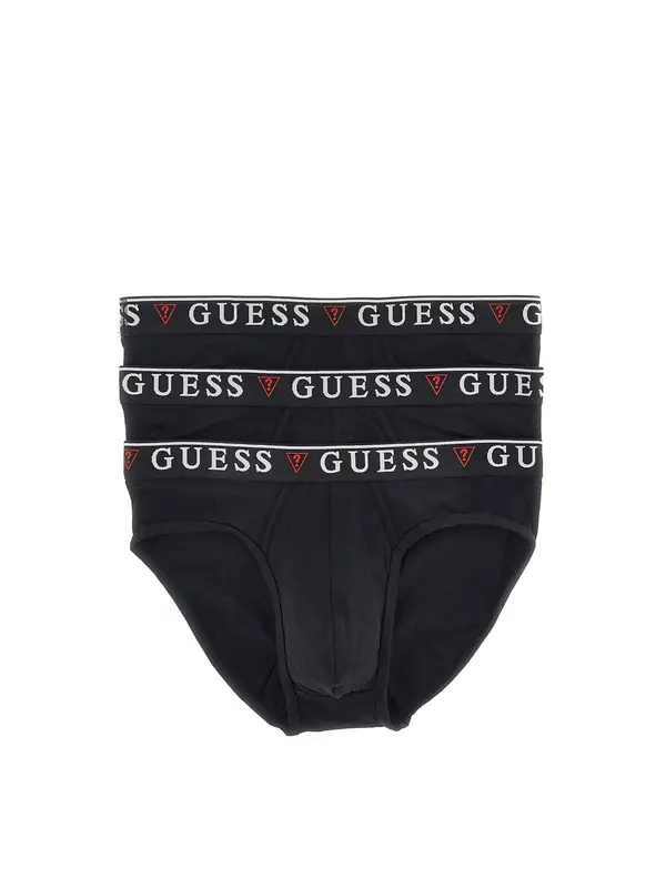 GUESS GUESS Spodnje hlačke 'BRIAN HERO'  vinsko rdeča / črna / bela