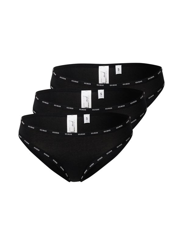 GUESS GUESS Spodnje hlačke  črna / bela