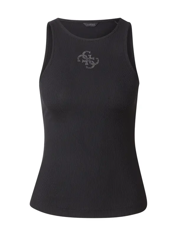 GUESS GUESS Top 'GUENDALINA'  črna / srebrna