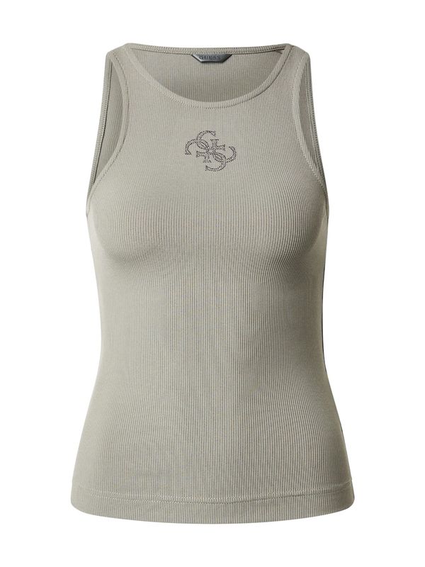 GUESS GUESS Top 'GUENDALINA'  pastelno zelena / srebrna