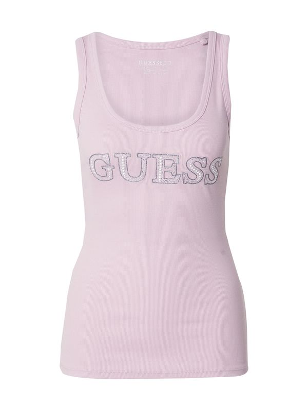GUESS GUESS Top  pastelno lila / srebrna / bela