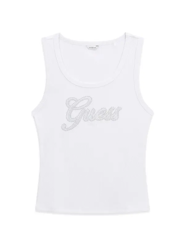 GUESS GUESS Top  srebrna / bela