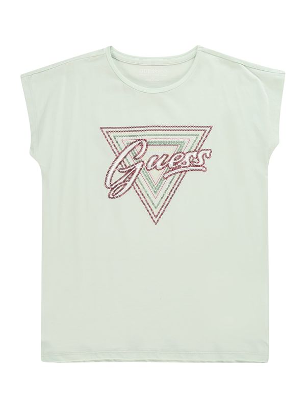 GUESS GUESS Top  zelena / pastelno zelena / češnjevo rdeča / bela