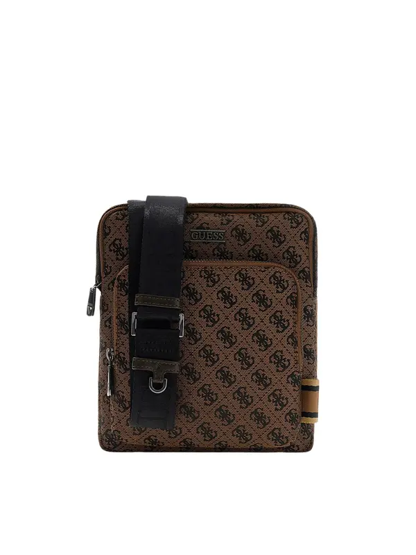 GUESS GUESS Torba za čez ramo 'BOSTON'  rjava / temno rjava