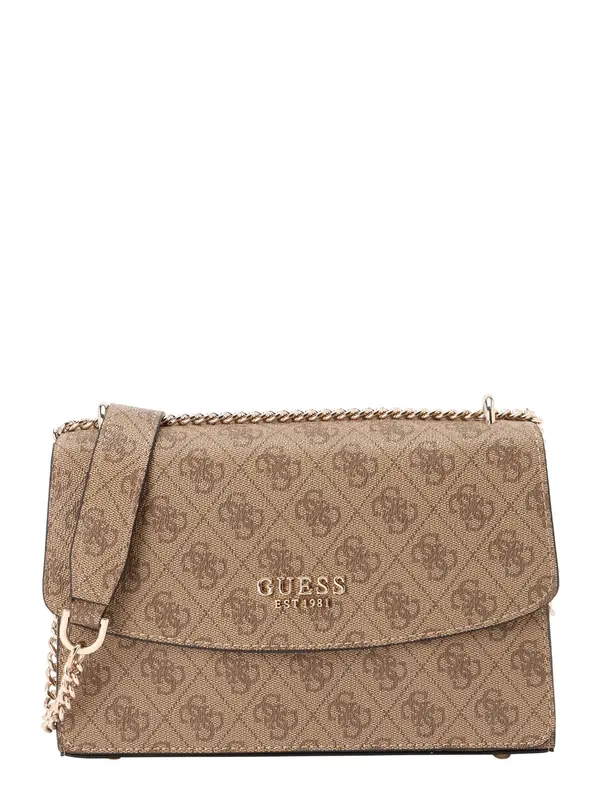 GUESS GUESS Torba za čez ramo 'CALISTA CONVERTIBLE XBODY FLAP'  rjava / temno rjava