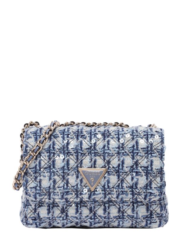 GUESS GUESS Torba za čez ramo 'GIULLY'  svetlo modra / off-bela