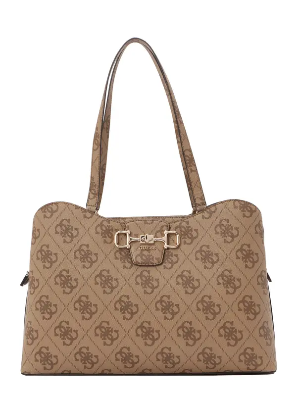 GUESS GUESS Torba za čez ramo 'Janie'  rjava / brokat