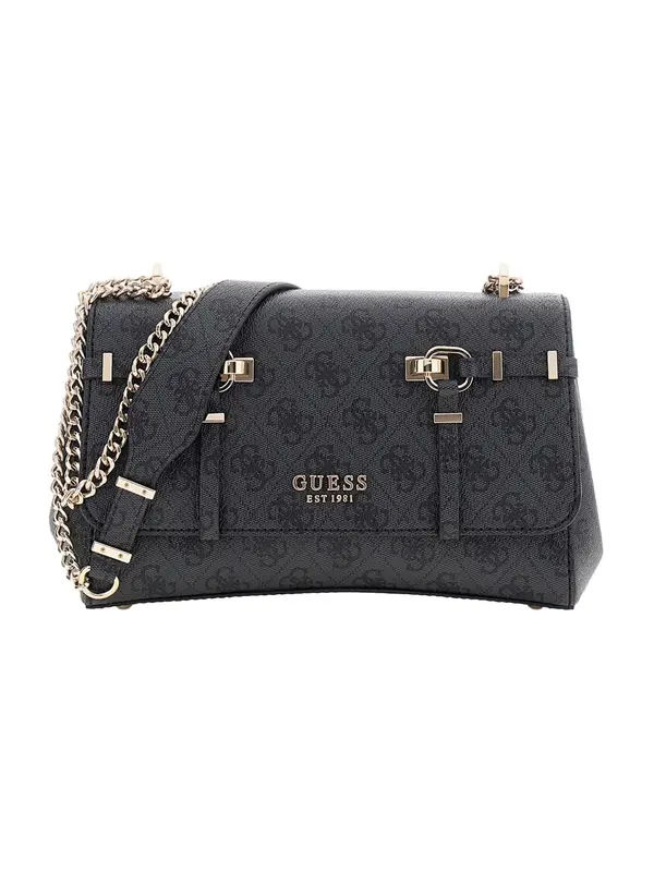 GUESS GUESS Torba za čez ramo 'Leona'  antracit / grafit