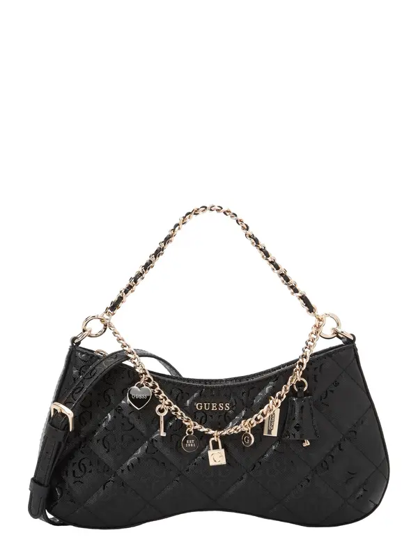 GUESS GUESS Torba za čez ramo 'Libby'  črna