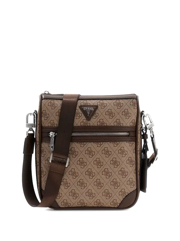 GUESS GUESS Torba za čez ramo 'Milano 2'  kamela / temno rjava