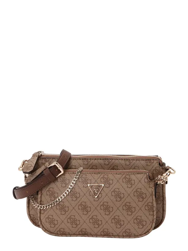 GUESS GUESS Torba za čez ramo 'NOELLE II DBL POUCH CROSSBODY'  rjava / kapučino