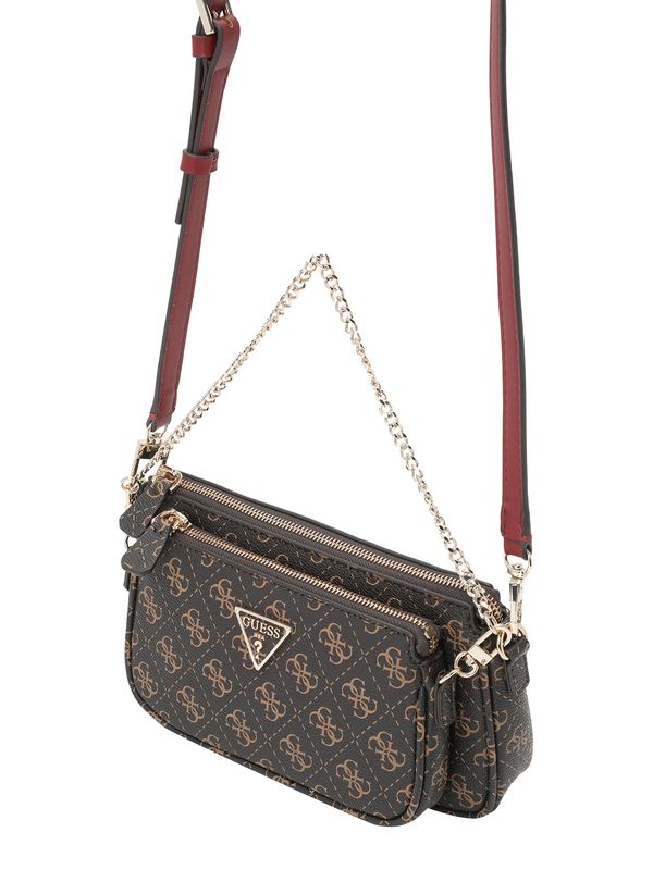 GUESS GUESS Torba za čez ramo 'Noelle'  karamel / temno rjava