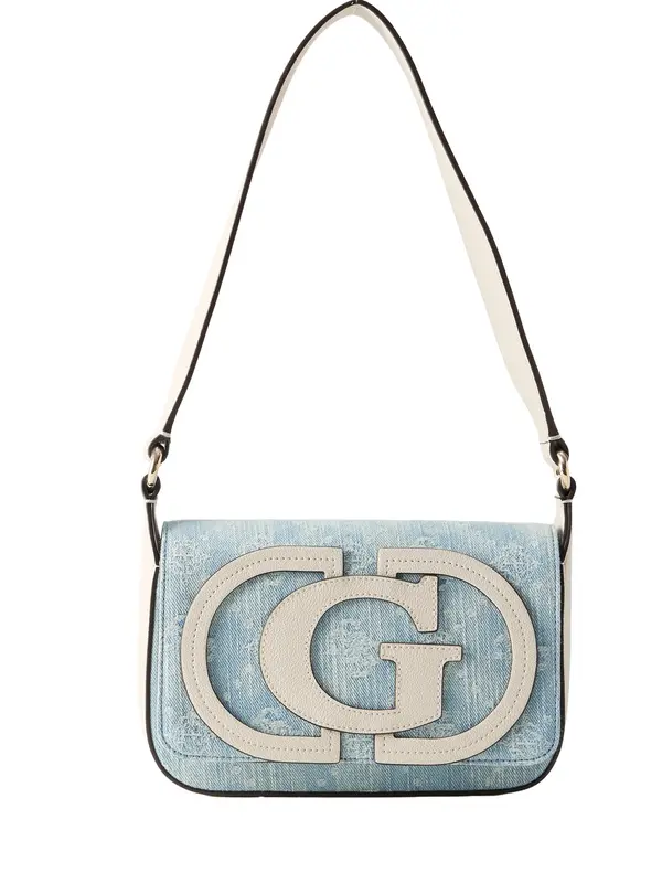 GUESS GUESS Torba za čez ramo 'Ruby'  bež / moder denim
