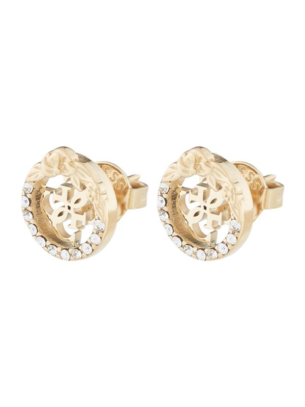 GUESS GUESS Uhani  zlata / transparentna