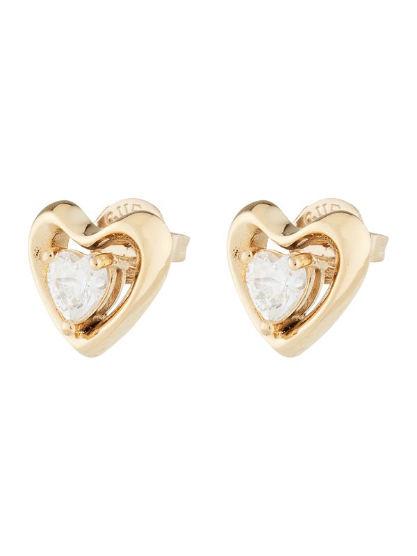 GUESS GUESS Uhani  zlata / transparentna