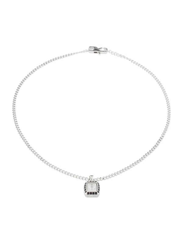 GUESS GUESS Verižica  črna / srebrna