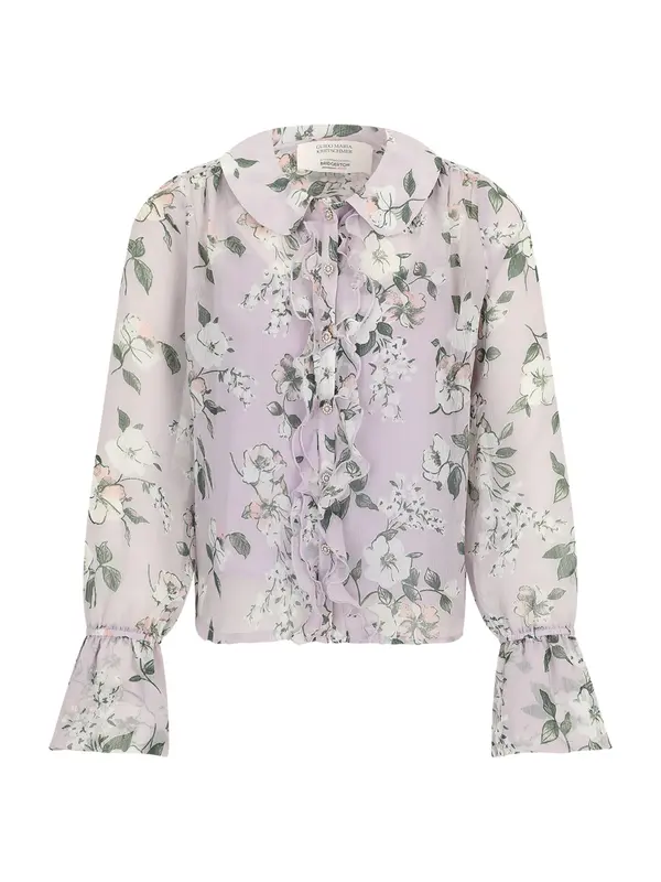 GUIDO MARIA KRETSCHMER FOR BRIDGERTON GUIDO MARIA KRETSCHMER FOR BRIDGERTON Bluza 'Kate'  temno zelena / mauve / rosé / bela