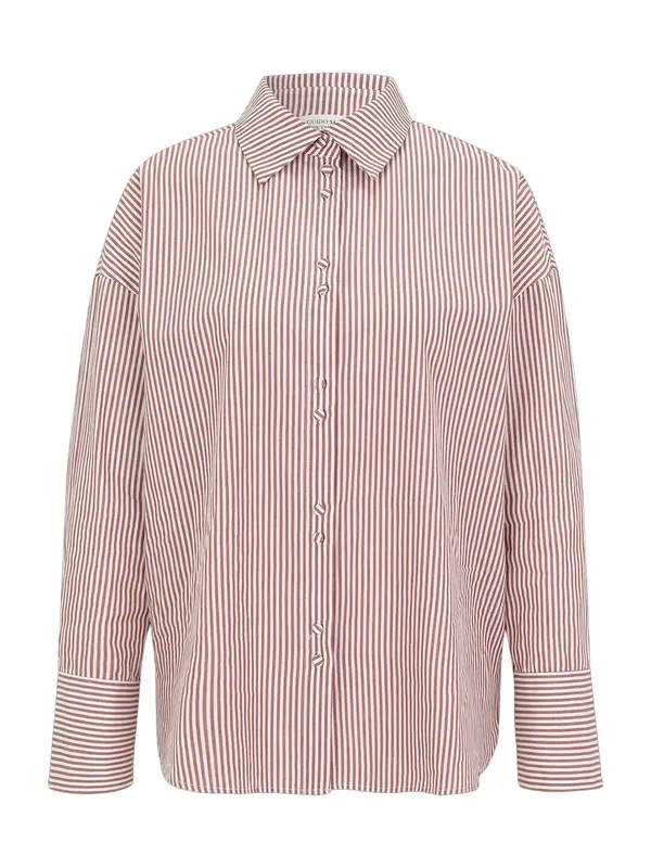 Guido Maria Kretschmer Women Guido Maria Kretschmer Women Bluza 'Fleur'  burgund / bela