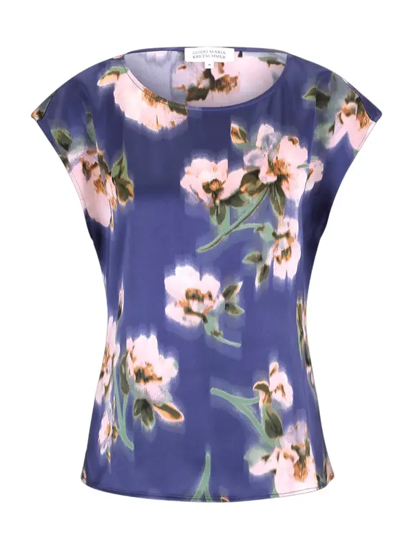 Guido Maria Kretschmer Women Guido Maria Kretschmer Women Bluza 'Lola'  nočno modra / svetlo rjava / oliva / rosé