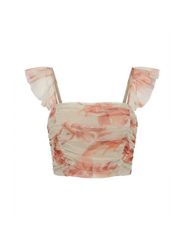 Guido Maria Kretschmer Women Guido Maria Kretschmer Women Bluza 'Rachel'  ecru / temno oranžna
