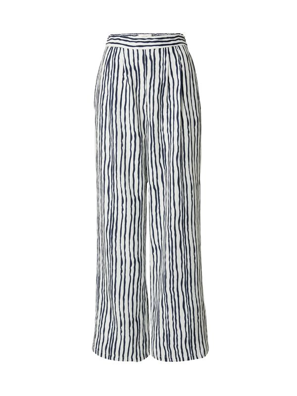 Guido Maria Kretschmer Women Guido Maria Kretschmer Women Hlače 'Claire'  mornarska / bela