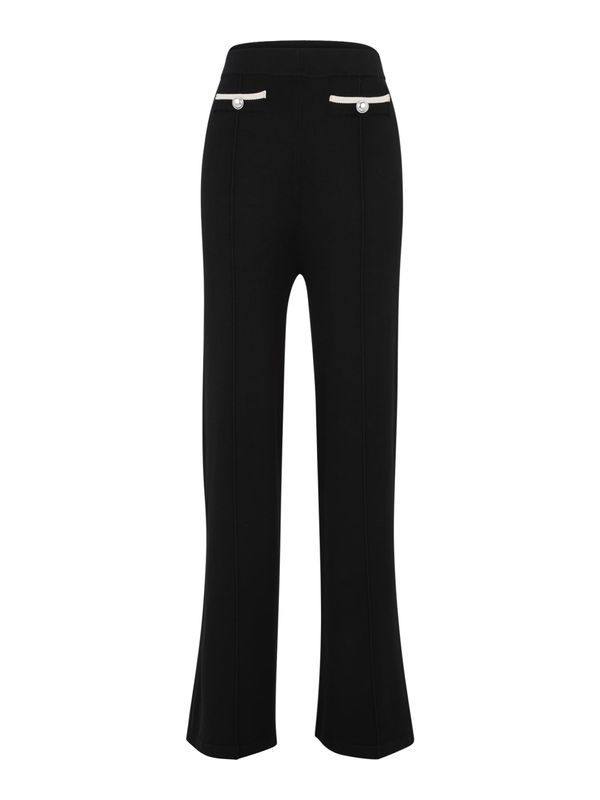 Guido Maria Kretschmer Women Guido Maria Kretschmer Women Hlače 'Felize'  svetlo bež / črna