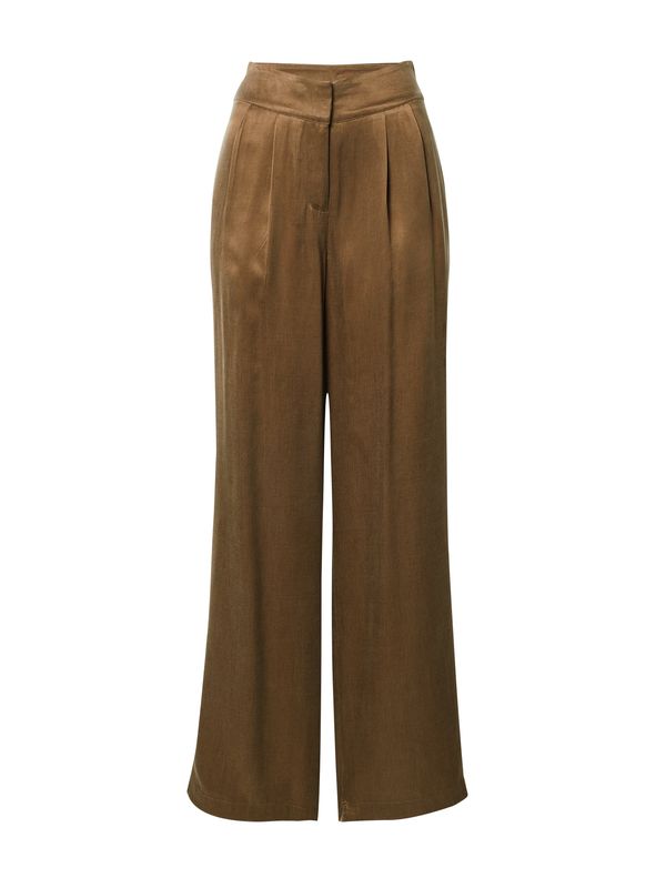 Guido Maria Kretschmer Women Guido Maria Kretschmer Women Hlače z naborki 'Silvia'  rjava