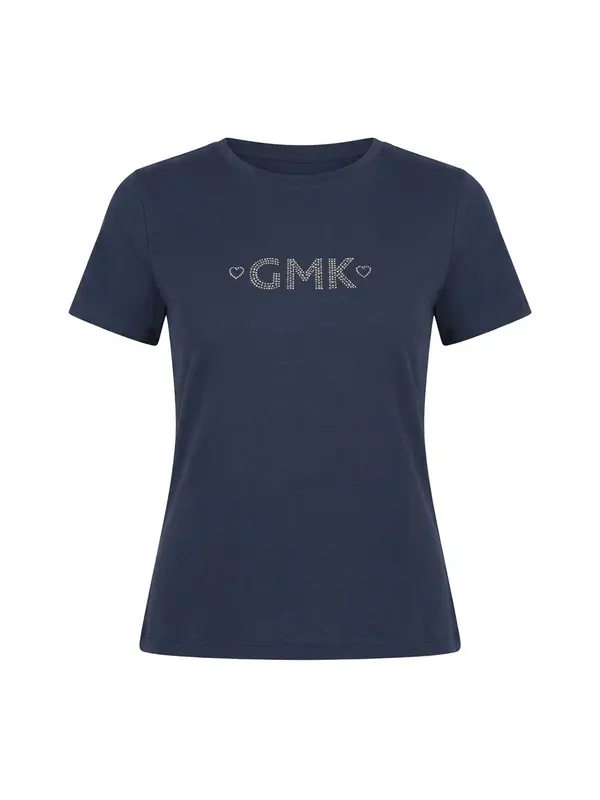 Guido Maria Kretschmer Women Guido Maria Kretschmer Women Majica 'Shelly'  temno modra / srebrna
