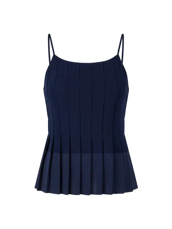 Guido Maria Kretschmer Women Guido Maria Kretschmer Women Top z naramnicami 'Ingrid'  temno modra