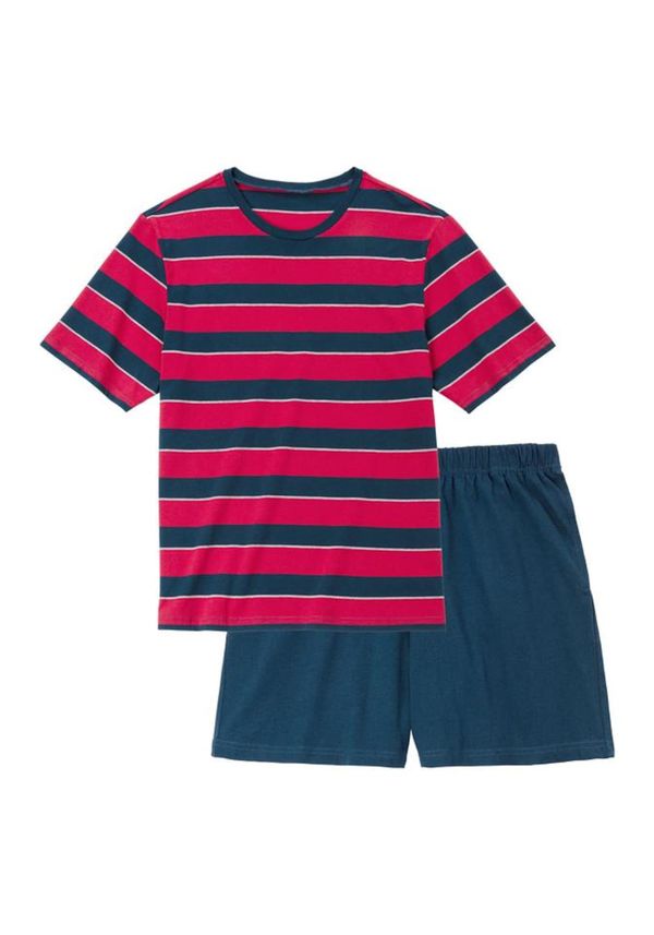 H.I.S H.I.S Kratka pižama  mornarska / rdeča