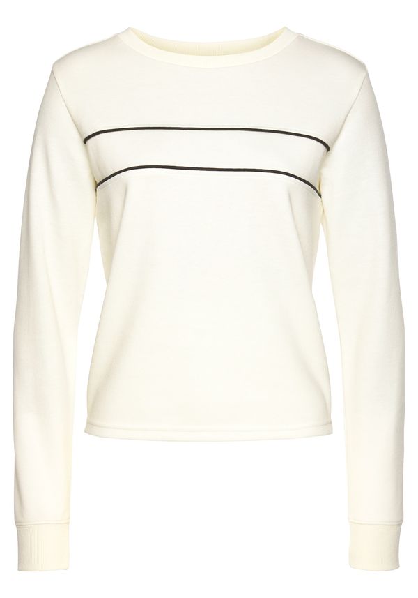 H.I.S H.I.S Majica  ecru / črna