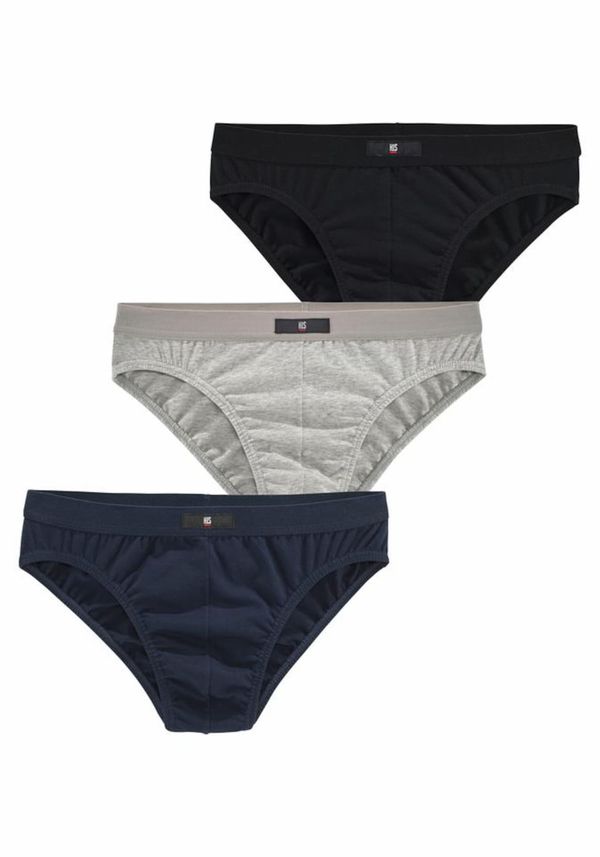 H.I.S H.I.S Spodnje hlačke  mornarska / pegasto siva / črna