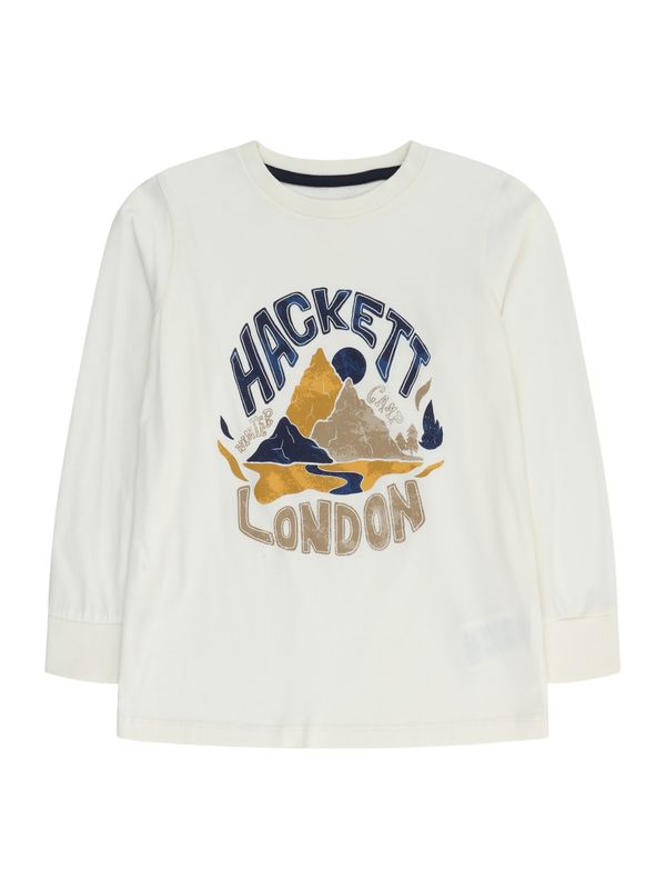 Hackett London Hackett London Majica  modra / svetlo rjava / oranžna / bela