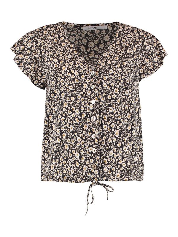 Hailys Hailys Bluza 'Ar44isa'  gorčica / črna / bela