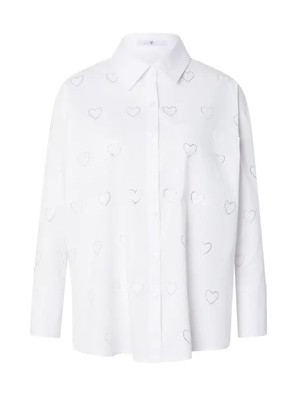 Hailys Hailys Bluza 'Er44lina'  srebrna / bela