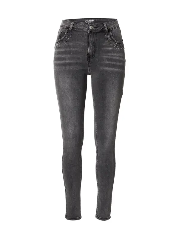 Hailys Hailys Kavbojke 'Gl44ina'  črn denim