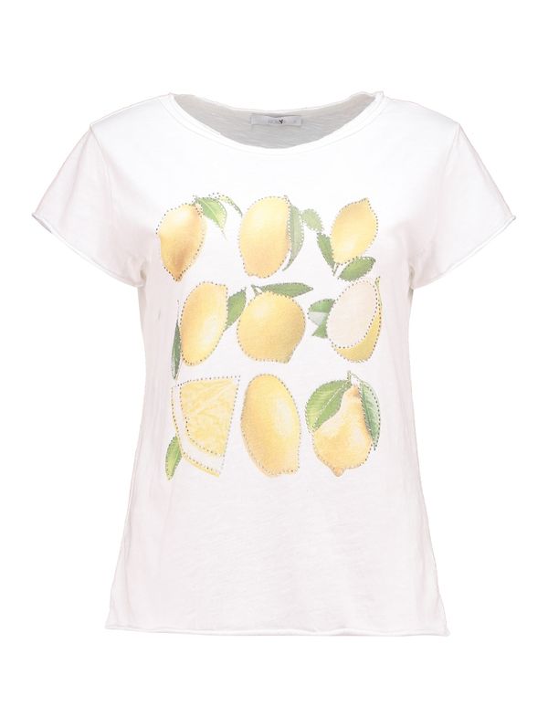 Hailys Hailys Majica 'Sv44enja'  rumena / zelena / bela