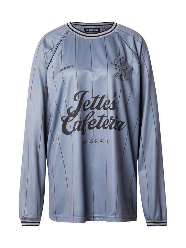 Han Kjøbenhavn Han Kjøbenhavn Majica  siva / srebrno-siva / črna