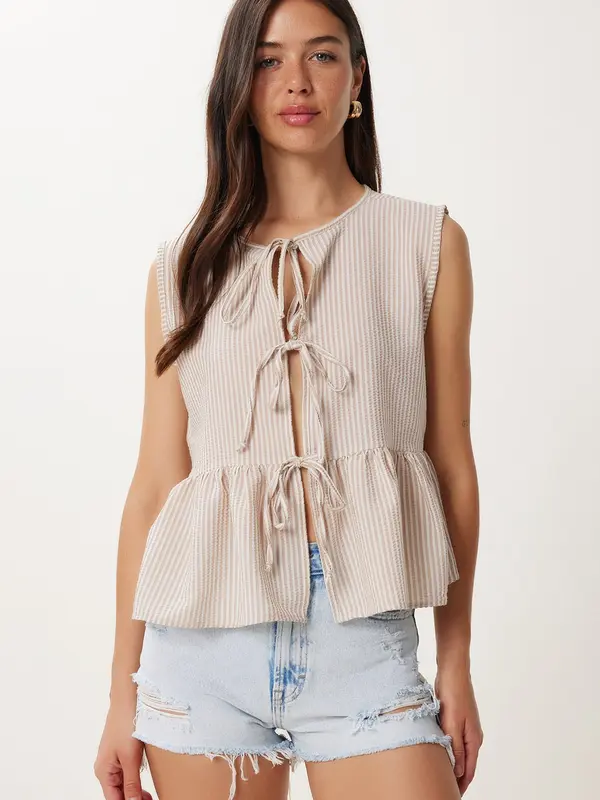 Happiness İstanbul Happiness İstanbul Bluza  nude / bela