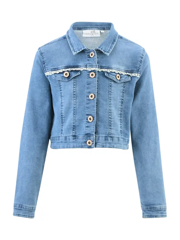 happy girls happy girls Prehodna jakna  moder denim / bela